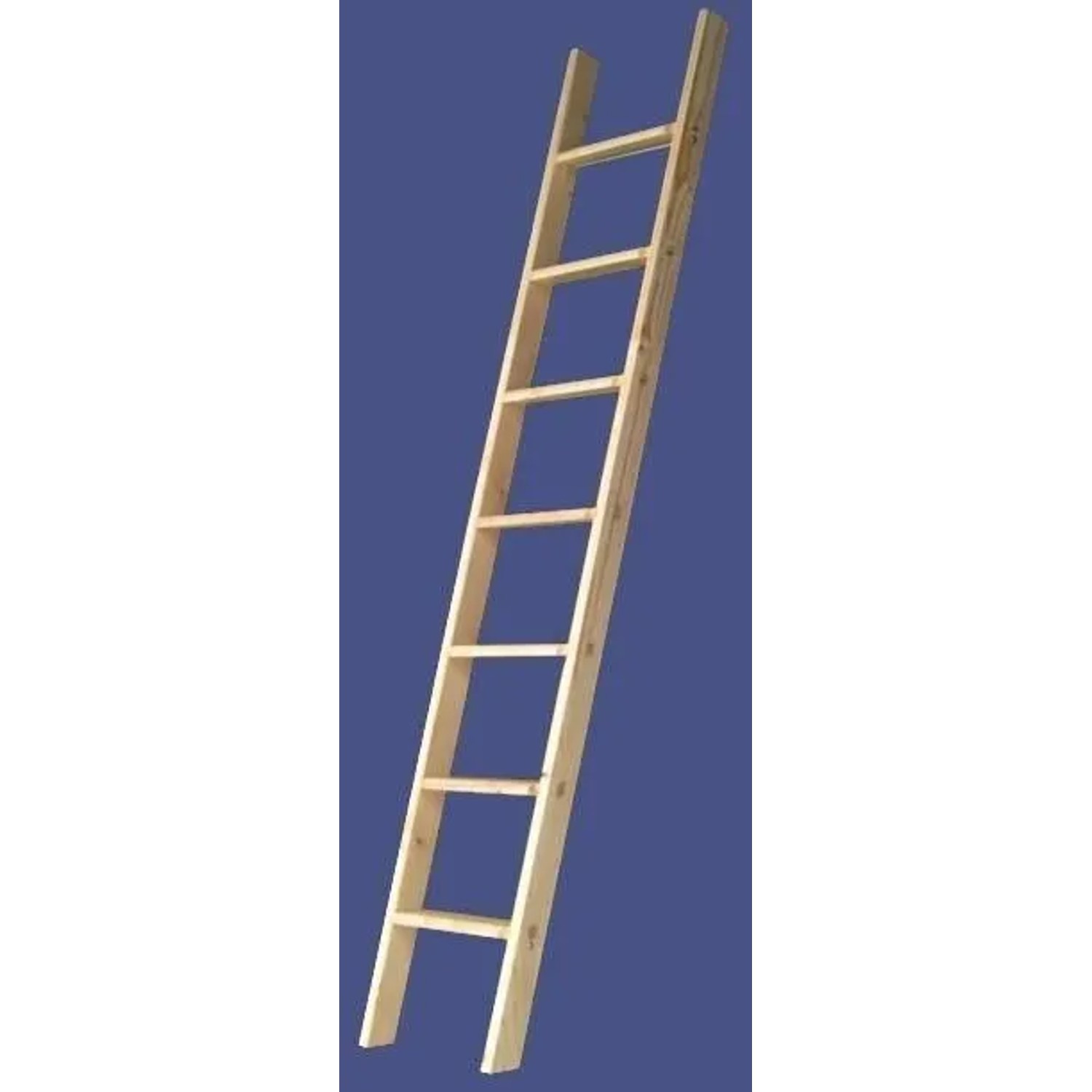 Bild von PROREGAL Sprossenstehleiter Eco Made in Germany 2 x 7 Sprossen 2,1 m Länge Holzleiter Klappleiter