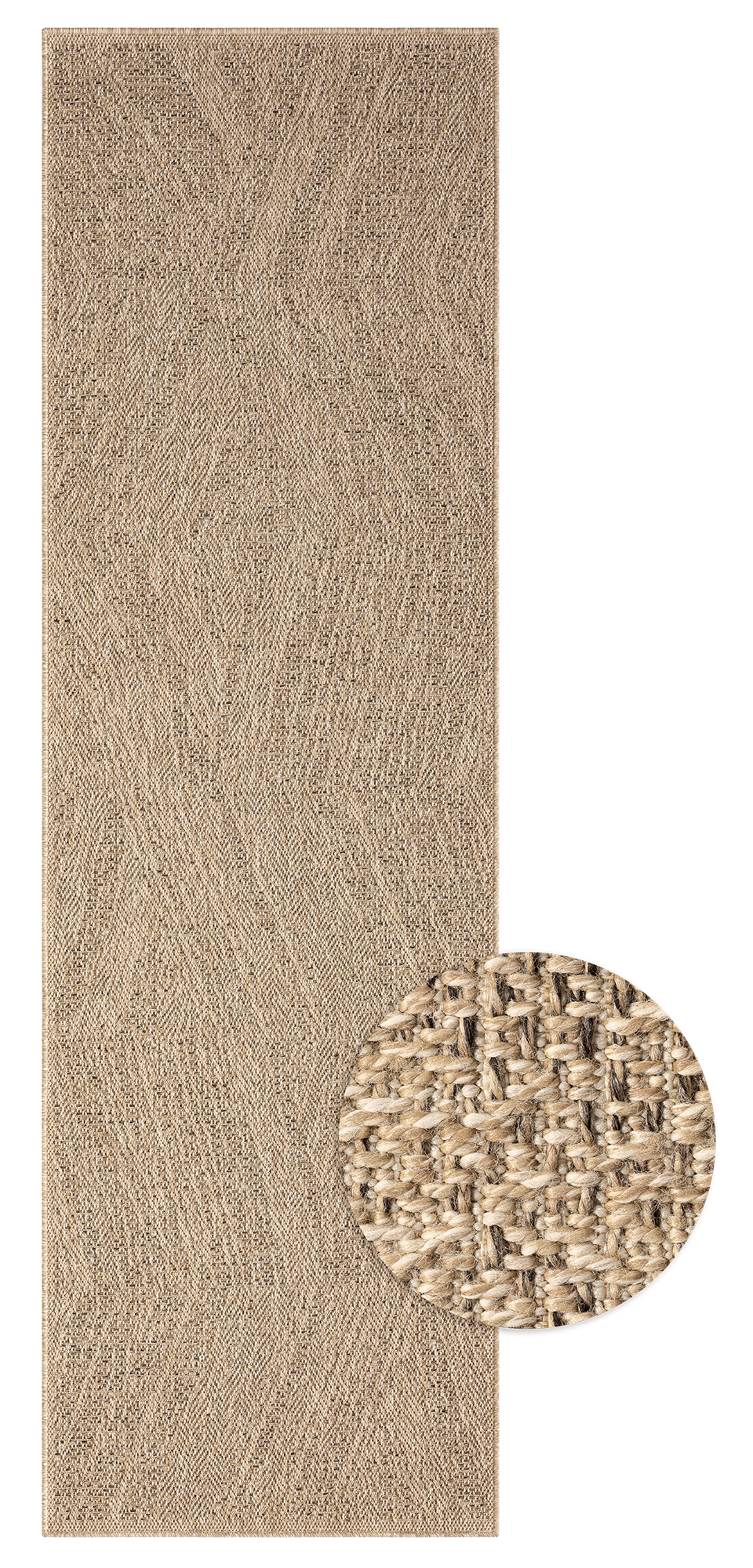 Bild von merinos Teppich »Kenzy 3«, rechteckig, 1 mm Höhe, robuster In- und Outdoor Teppich im natürlichen Jute-Look, wetterfest