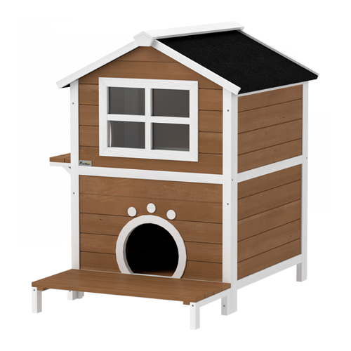 Bild von PawHut Katzenhaus aus Holz – der perfekte Rückzugsort für Ihre Katze