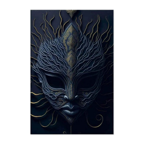 Bild von SimpleCanvas Wanddekoobjekt Mask of Vengeance im japanischen Stil