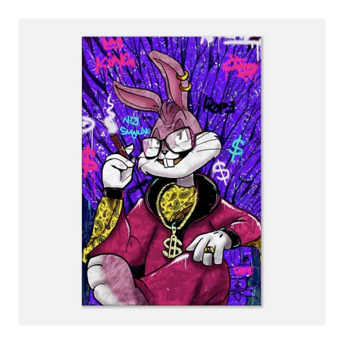 Bild von Stylishe Wanddeko für jeden Raum – SimpleCanvas Wanddekoobjekt Smoking Bugs