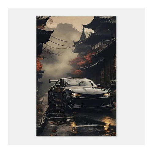 Bild von SimpleCanvas Wanddekoobjekt JDM II - Auto Leinwandbild