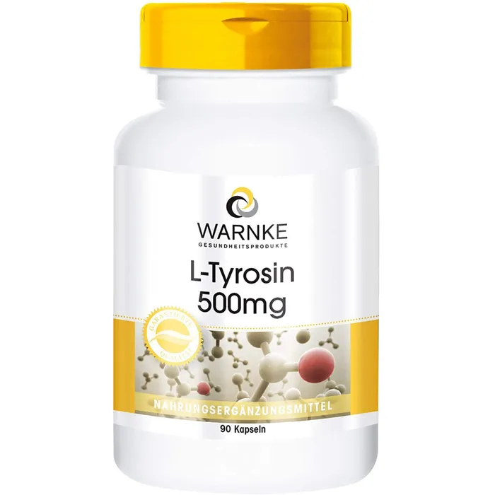 Bild von L-Tyrosin 500 mg 90 Kapseln - Nahrungsergänzungsmittel