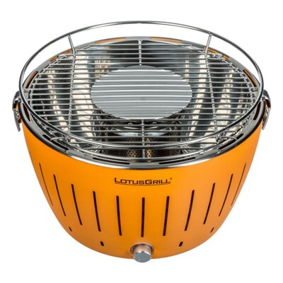 Bild von LotusGrill G280 Holzkohlegrill rauchfrei, mandarinorange