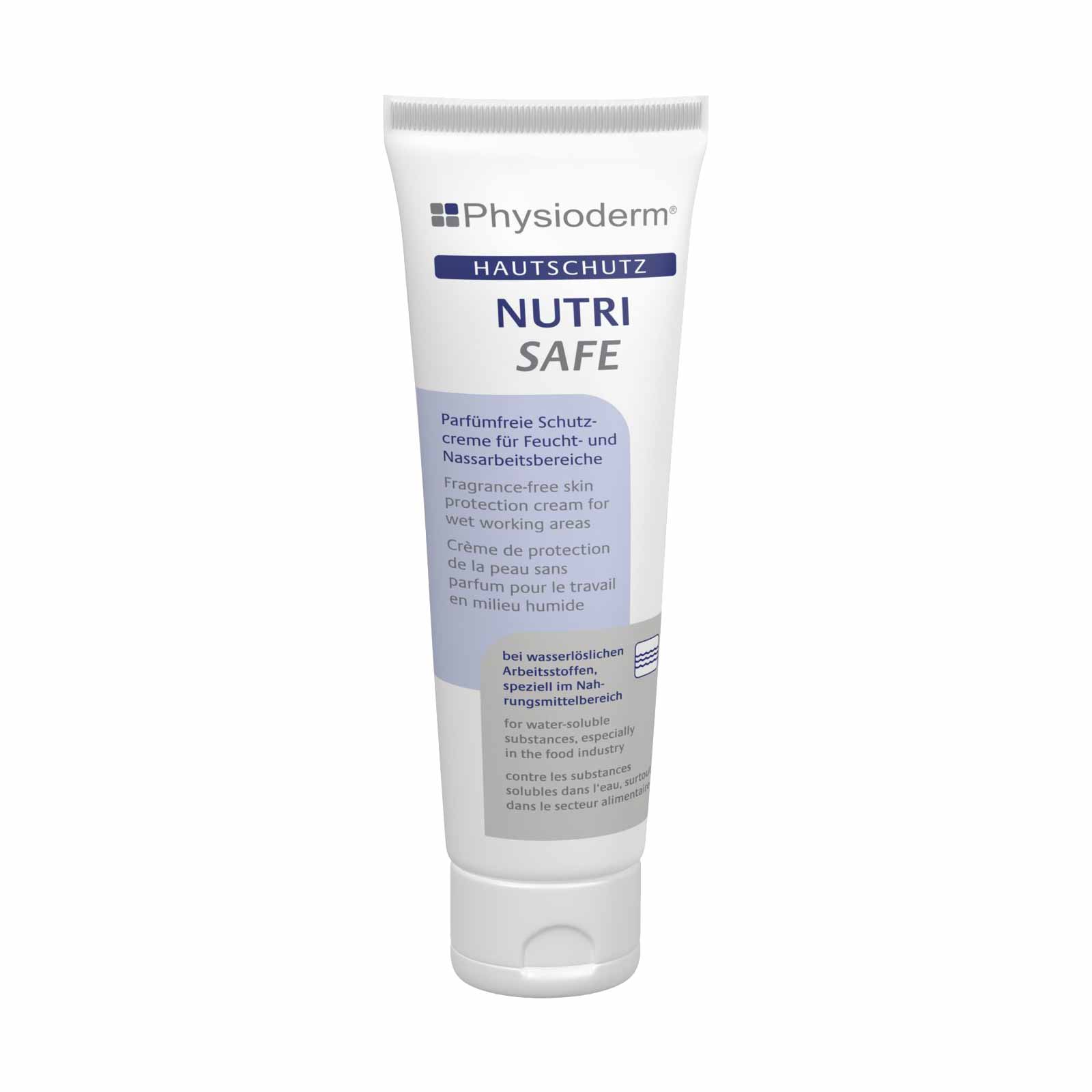 Bild von PHYSIODERM Hautschutzcreme Nutri Safe, HACCP-konform, Hautcreme, Gesichtscreme Inhalt:0.1 Liter