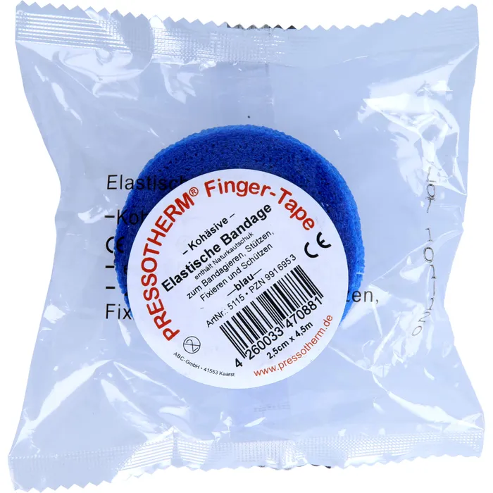 Bild von Pressotherm Finger-Tape Blau 1 Verband - Zur Stabilisierung