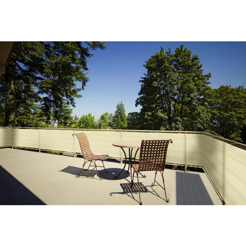 Bild von FLORACORD Balkonumrandung, Hart-Polyethylen (HDPE), LxH: 500 x 90 cm - beige