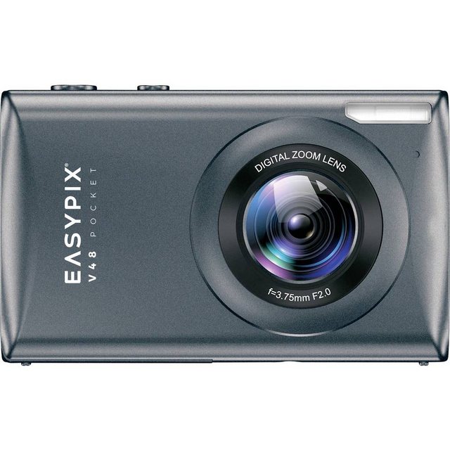 Bild von Easypix V48 Pocket Anthrazite Digitalkamera 8 Megapixel Anthrazit Integrierter Akku, 4K-Video, Full