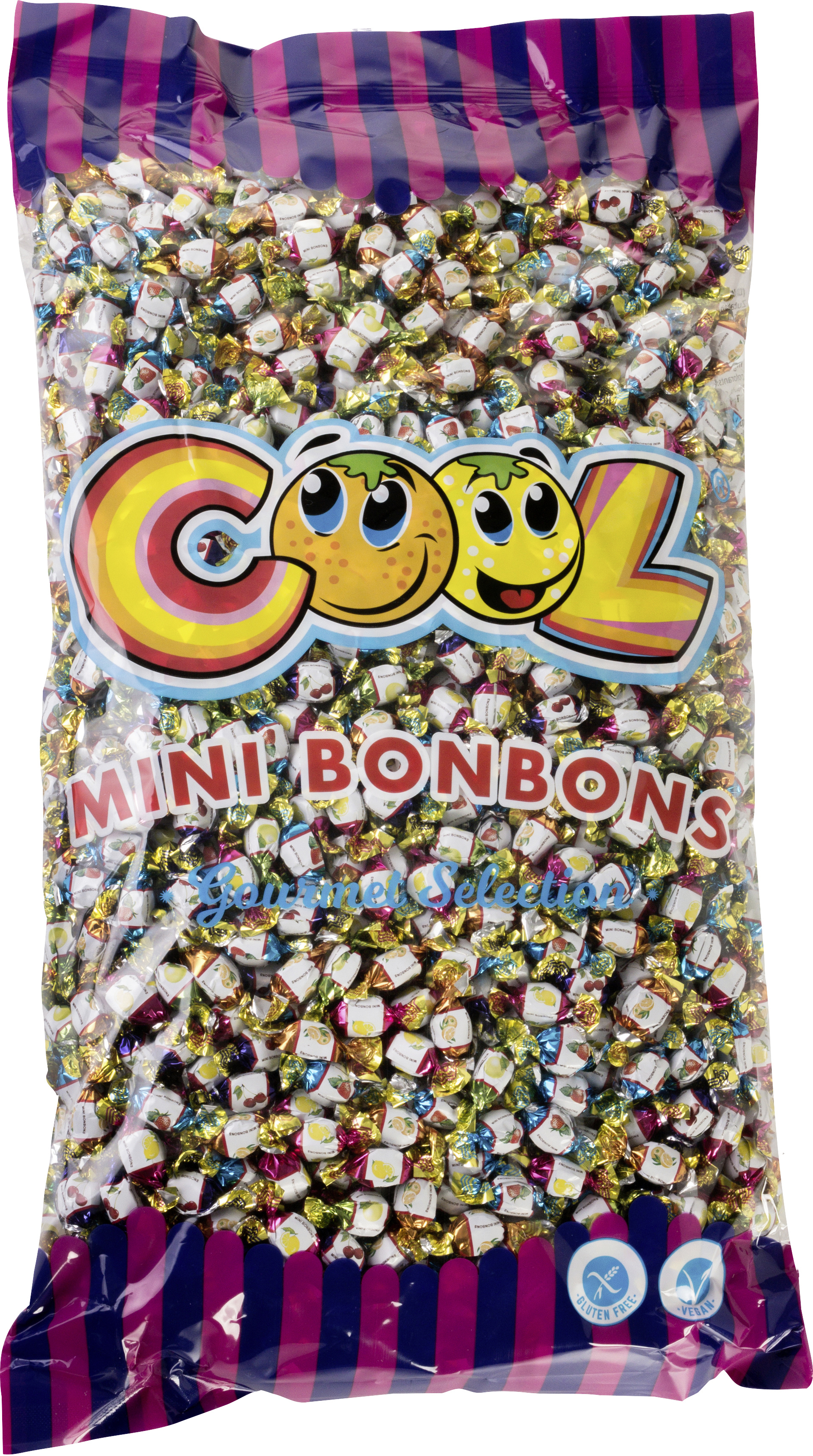 Bild von Cool Minibonbons Frucht Mix im Beutel, ca. 1350 Minibonbons, 1er Pack (1 x 3 kg)