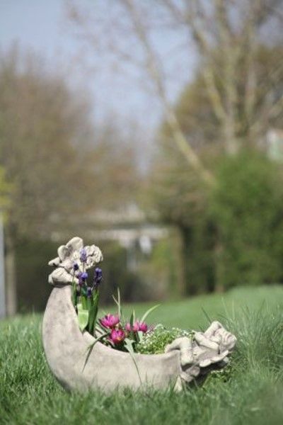 Bild von Gartenfigur Mondschale "LUNA" Steinguss, antik - Original von Vidroflor
