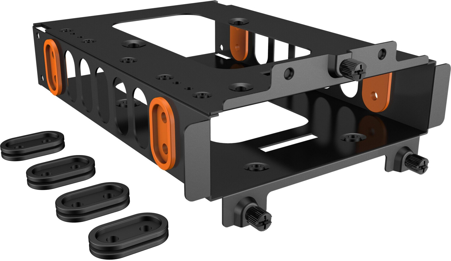 Bild von be quiet! - Gehäuse für Speicherlaufwerke - Kapazität: 1 hard drive or 2 SSD - Schwarz, orange