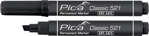 Bild von Pica Permanentmarker 10er Pack PICA 521/46 Permanentmarker Classic schwarz Strichbreite 2 -