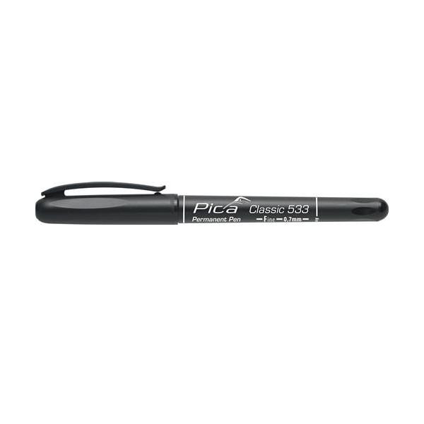 Bild von Pica, Marker, Permanentmarker CLASSIC schwarz Strichbreite 0,7 mm Rundspitze (Schwarz, 0.70 mm, 10 x)