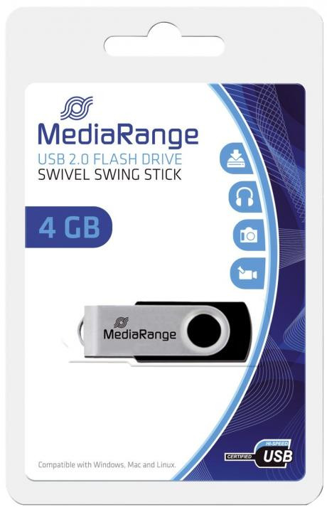 Bild von Mediarange MR907 USB-Stick (Lesegeschwindigkeit 4 MB/s, mit drehbarer Kappe)