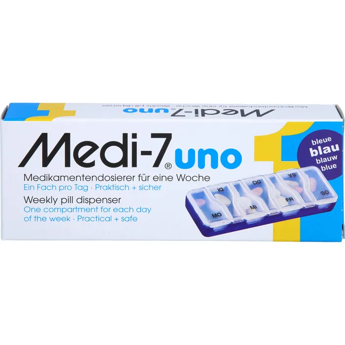 Bild von MEDI 7 uno Medikamentendosierer für 7 Tage blau 1 St.