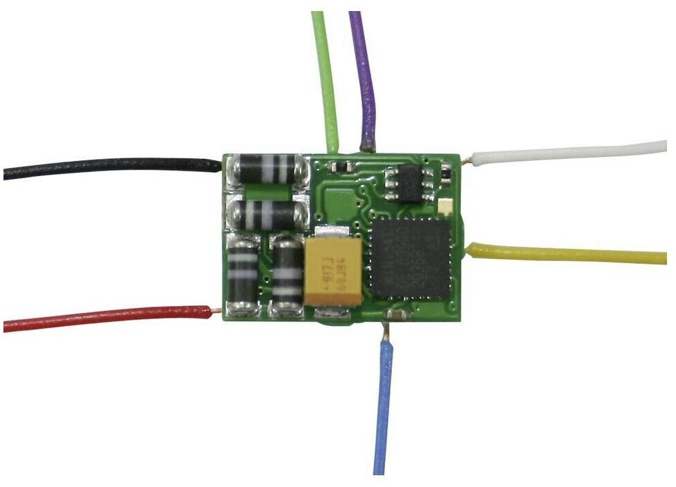 Bild von TAMS Elektronik Modelleisenbahn-Fahrregler TAMS Elektronik 42-01181-01 Funktionsdecoder Baustein, mit Kabel, ohn