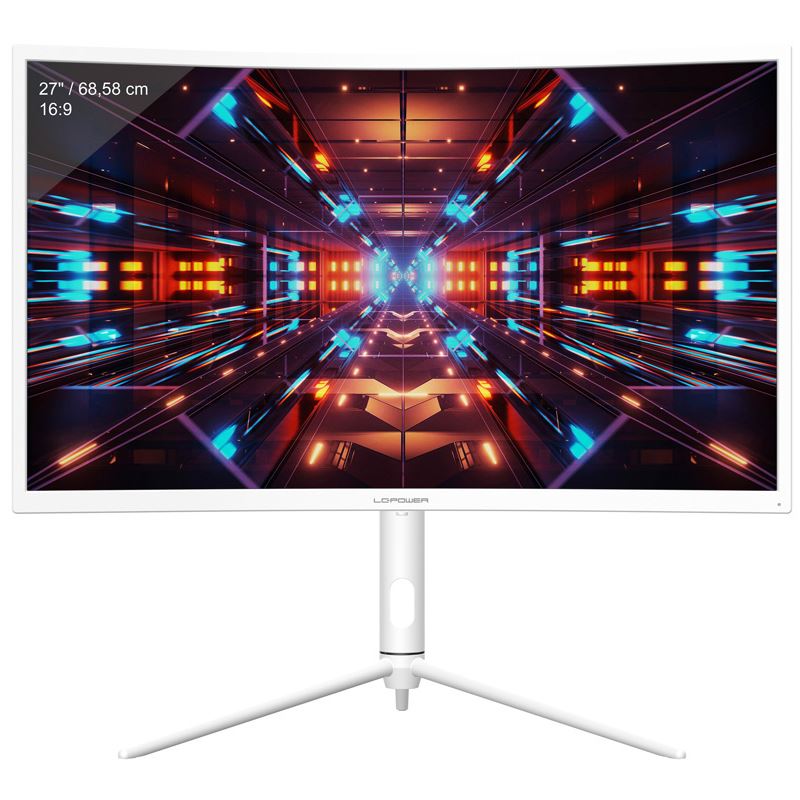 Bild von 27" (68,58cm) LC-Power LC-M27-QHD-240-C-K weiss 2560x1440 1xDisplayPort 1.4 / 1xUSB-C mit DisplayPort 1.2 / 2xHDMI 2.0