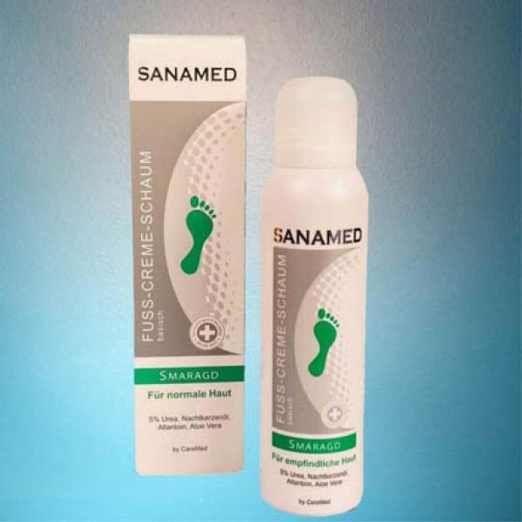 Bild von Sanamed Fußschaum Sanamed Fuß-Creme-Schaum "Smaragd" 150ml