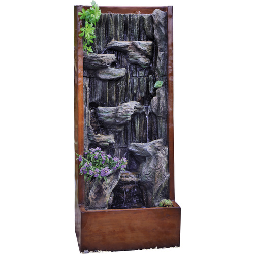 Bild von GRANIMEX Wasserspiel, grau, inkl. Pumpe, Polystone