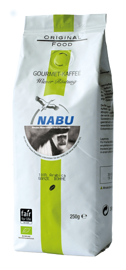 Bild von Nabu Kaffee Wiener Röstung 250g ganze Bohne