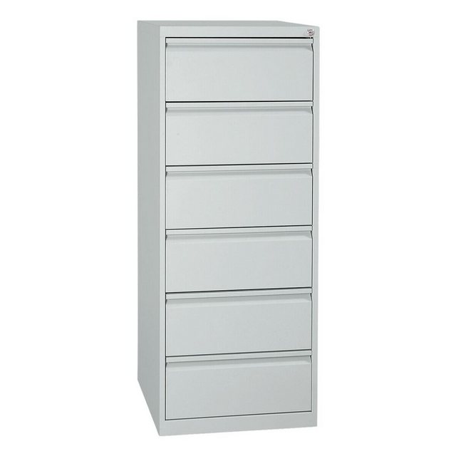 Bild von GUERKAN Aktenschrank Karteschrank bis DIN A5 quer, 6 Schubladen, abschließbar, 53x132 cm