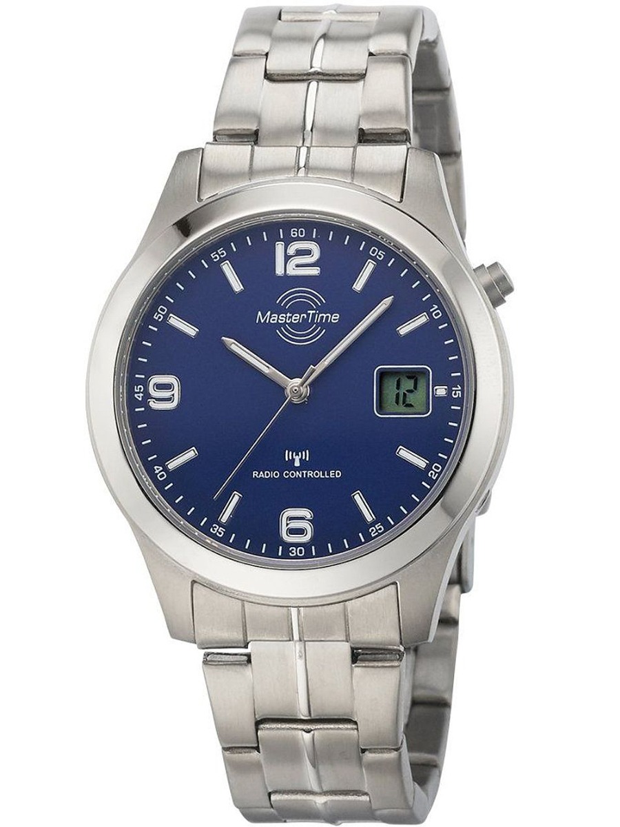 Bild von Master Time Funk Quarz Herren Uhr Analog-Digital mit Titan Armband MTGT-10351-31M
