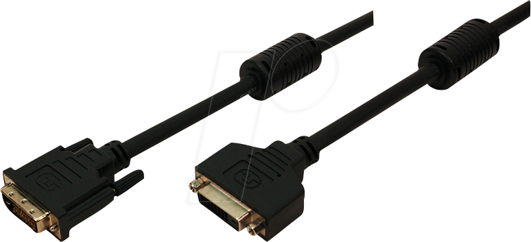 Bild von Logilink - DVI-Verlängerungskabel - Dual Link - DVI-D (M) - DVI-D (W) - 5 m - Schwarz (CD0005)