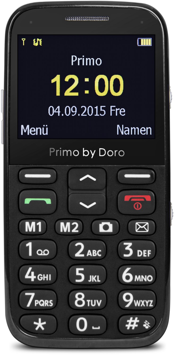 Bild von Primo 366 by Doro Großtastenhandy mit Tischladestation schwarz