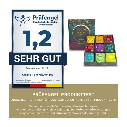 Bild von Creano Bio Kräutertee Geschenkset Grey – Ein Genuss für jeden Tag