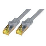 Bild von 7.50m Mcab Cat. 7 Rohkabel Patchkabel S/FTP RJ45 Stecker auf RJ45 Stecker Grau 10GbE / LSZH / vergoldete Kontakte