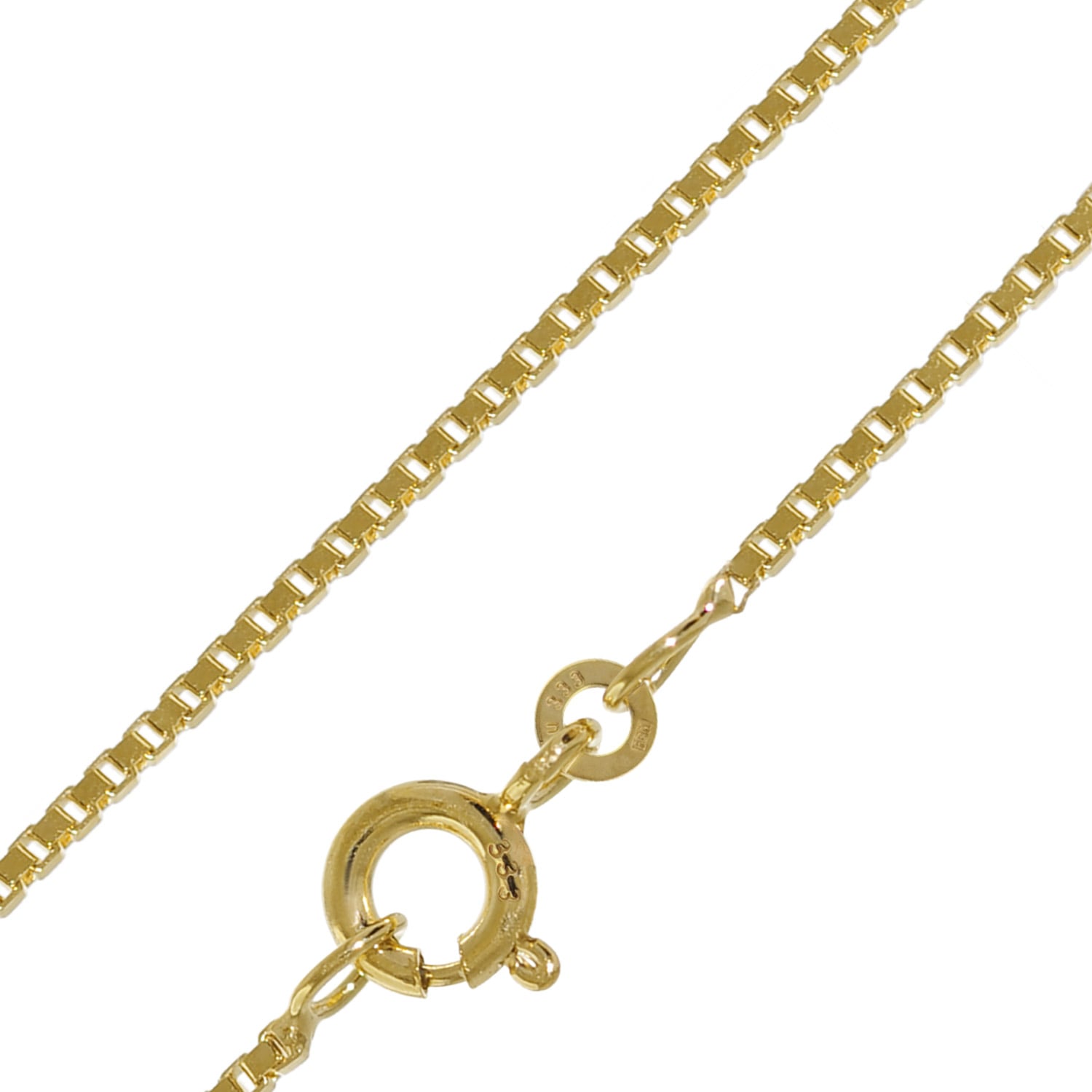 Bild von trendor 41635 Halskette 333 Gold Venezia für Damen und Herren, Breite 1,2 mm