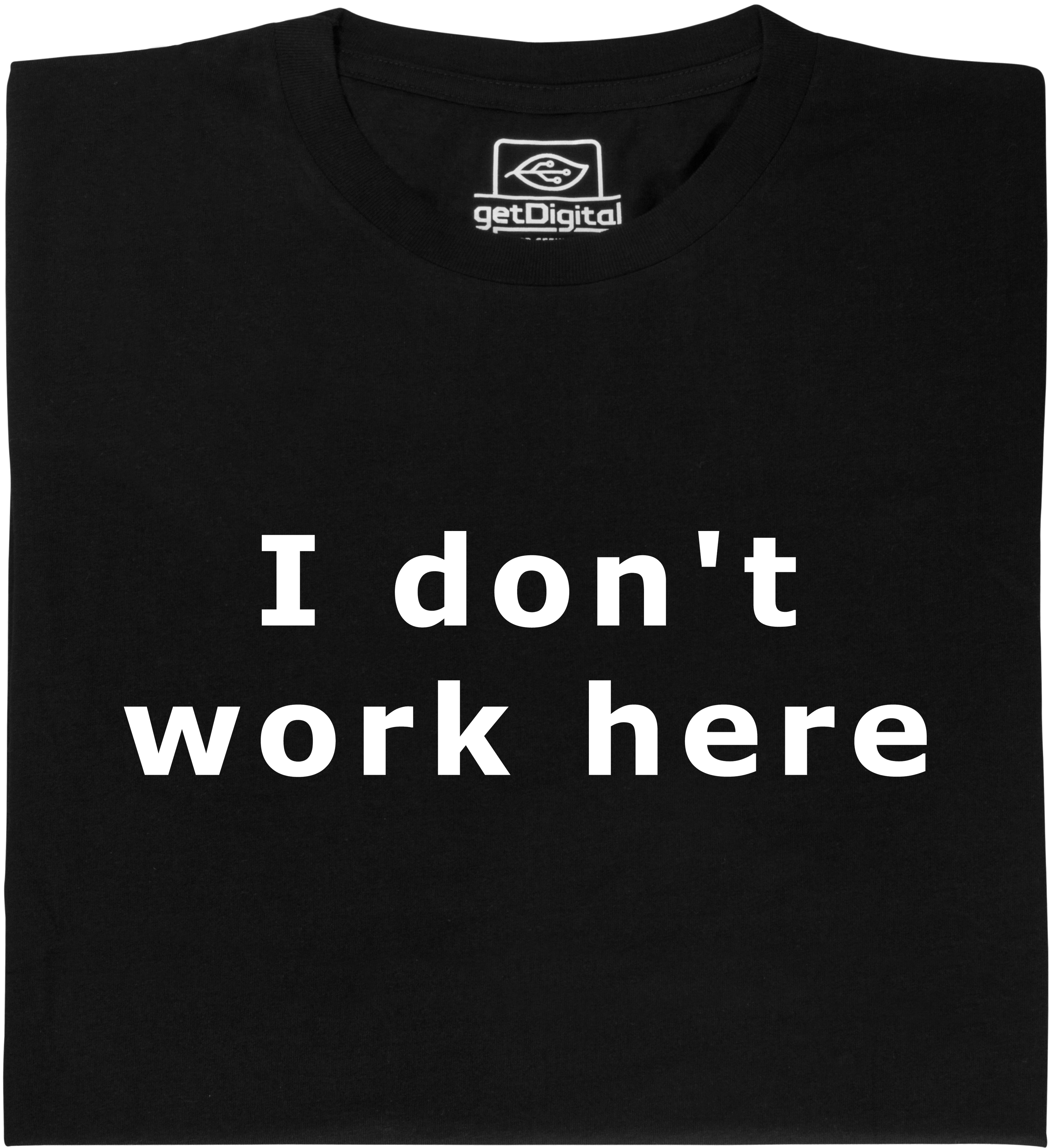 Bild von Fair gehandeltes Öko-T-Shirt: I don't work here