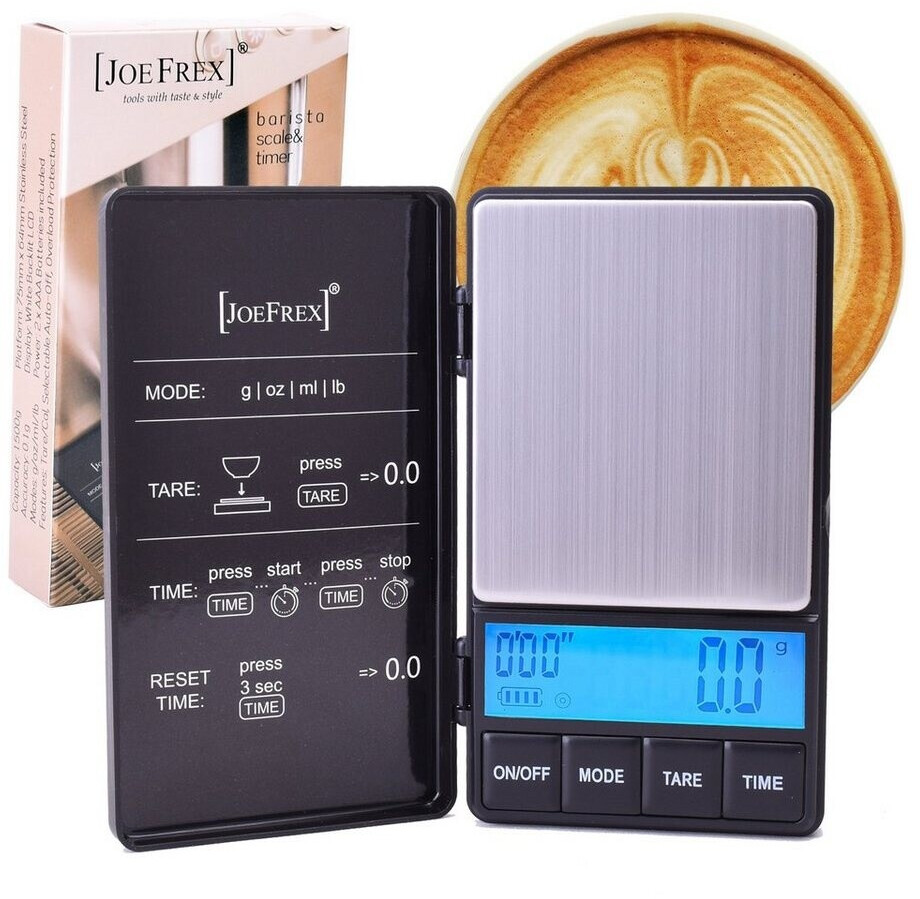 Bild von Kaffeewaage mit Timer - Espresso waage inkl. Batterien - Exakte Feinwaage mit Countdownfunktion - Espressowaage - Küchenwaage - Coffee Scale by JoeFrex