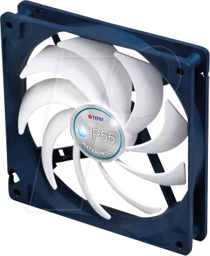 Bild von Titan TFD-14025H12B/KW(RB) Computerkühlsystem Computergehäuse Ventilator 14 cm Blau - Weiß (TFD-14025H12B/KW(RB))
