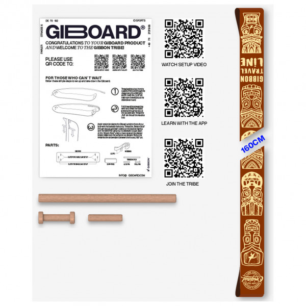 Bild von Gibbon Slackline Ersatz-Slackline Giboard, Erweiterung zur Verwendung von 2 Lines auf dem Giboard