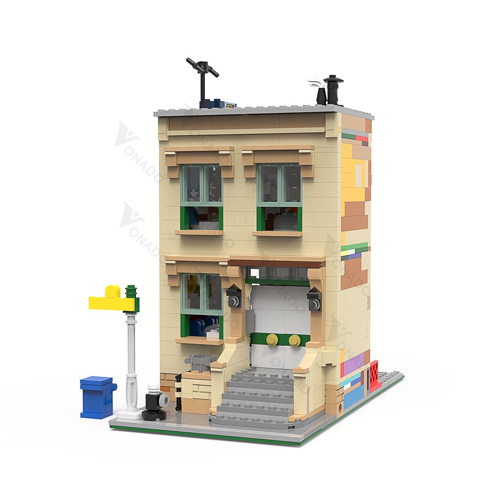 Bild von Moc - Sesamstraße Haus - 947 Klemmbausteine