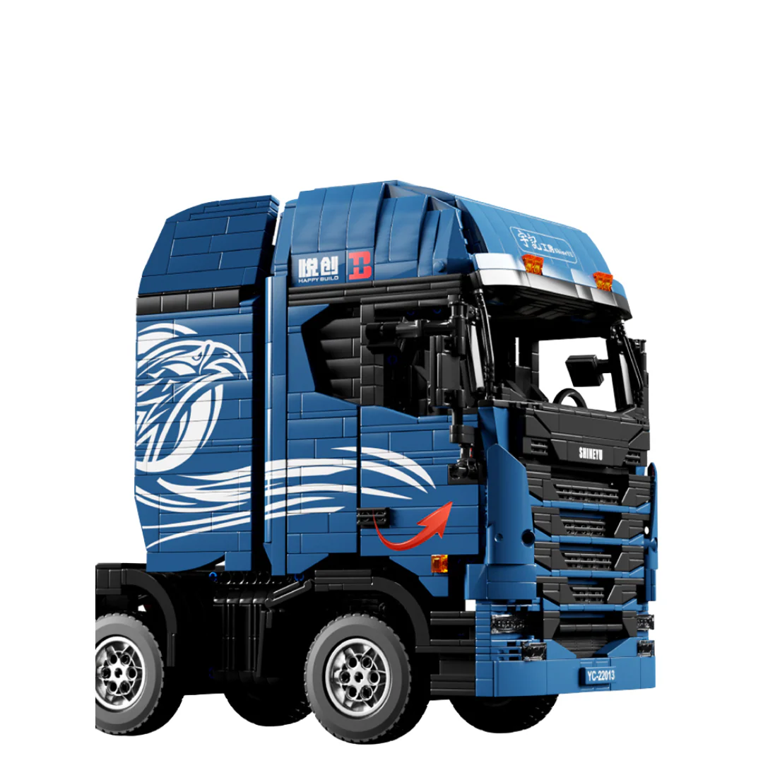 Bild von Happy Build YC22013 - Schwedischer LKW - S-TRUCK 1/17 - 2651 Klemmbausteine