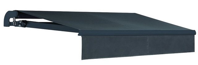 Bild von Jet-Line Gelenkarmmarkise Markise Suncare 3,5 x 2.5 m in anthrazit Sonnenschutz Beschattung Sonnenstore Garten Gartenausstattung