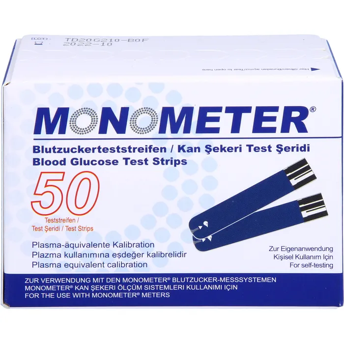 Bild von Monometer Blutzucker-Teststreifen P Plasma-Aequ - Blutzuckerteststreifen
