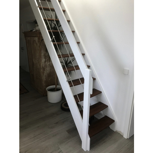 Bild von Luxholm Raumspartreppe »Deister«, 14 Stufen, max. Geschosshöhe 315 cm - weiss