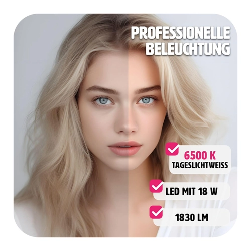 Bild von tectake® - Studioleuchte mit Softbox und Stativ