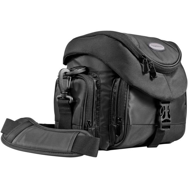 Bild von Walimex Mantona Premium Kameratasche - Universaltasche inkl. Schnellzugriff, Staubschutz, Tragegurt und Zubehörfach, geeignet für DSLM und DSLR Kameras, schwarz (1017936)