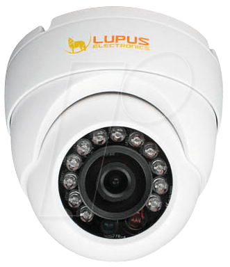Bild von LUPUS-Electronics GEODOME LE 337HD - CCTV-Kamera - Kuppel - Farbe - 1,4 MP - 1280 x 720 - feste Brennweite - Composite - DC 12 V (13300)