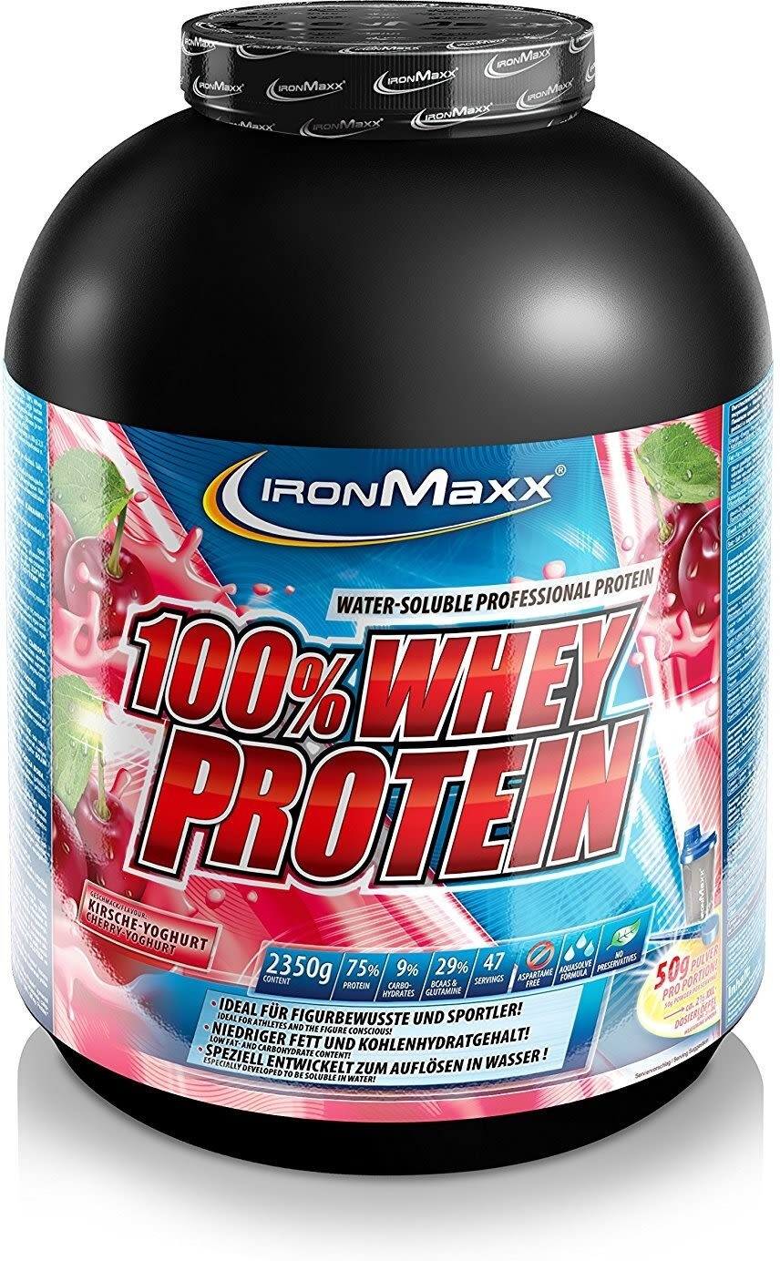 Bild von IronMaxx 100% Whey Protein Pulver - Orange Maracuja 2,35kg Dose | zuckerreduziertes, wasserlösliches Eiweißpulver aus Molkenprotein | viele verschiedene Geschmacksrichtungen