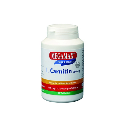 Bild von Megamax L-Carnitin 500 mg - 180 Tabletten