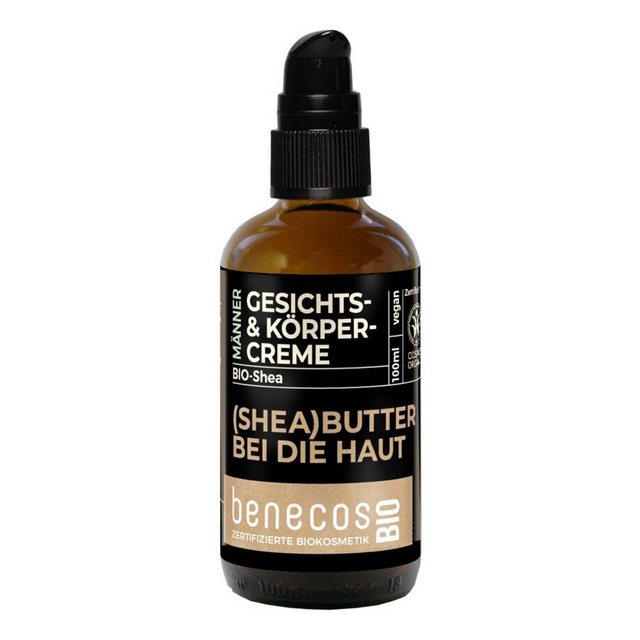 Bild von benecosBIO Männer 2in1 Gesichts- & Körpercreme "(Shea-)Butter bei die Haut" - 100 ml