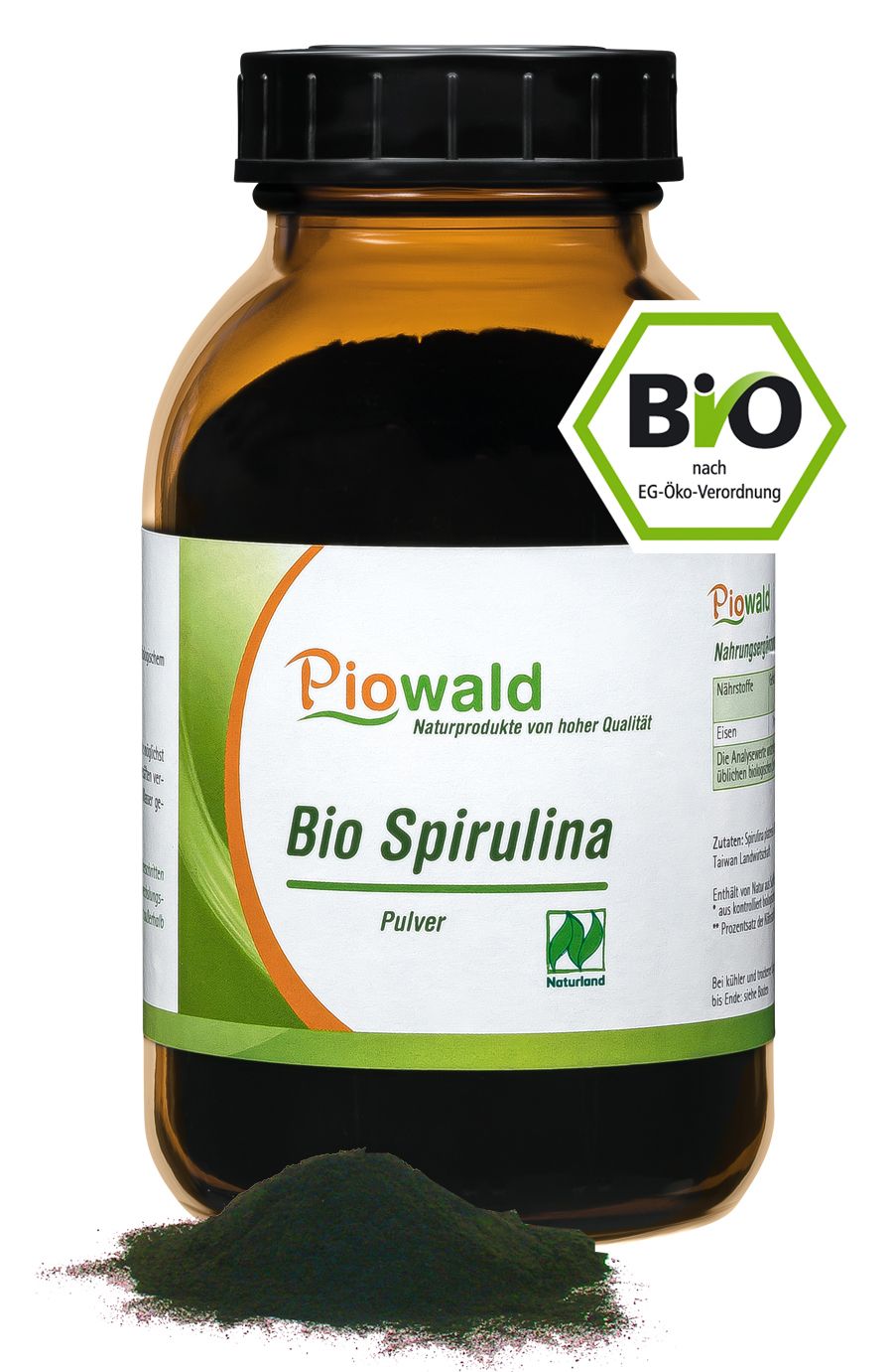 Bild von Piowald BIO Spirulina Pulver - Naturland