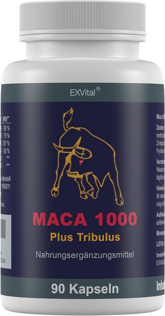 Bild von Maca 1000 plus Tribulus, Maca und Tribulus Terrestris ideal kombiniert Kapseln, 74 g