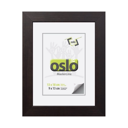 Bild von OSLO Kunstdruck im Rahmen 95 x 95 braun marmoriert – Eleganz für Ihr Zuhause