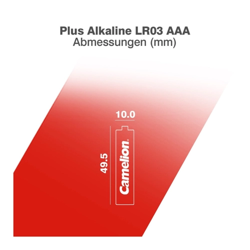 Bild von Batterie Micro AAA LR3 1,5V PLUS Alkaline von Camelion